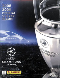 UEFA Champions League 2008/2009. LEERALBUM mit 564 ungeklebten Sticker. Original verschweit!!!.