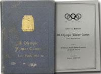 Official Report III. Olympic Winter Games - Lake Placid 1932.