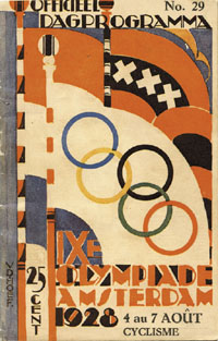 IXe Olympiade Amsterdam 1928, Officieel Dagprogramma 4 au 7 Aout. Cyclisme. No.29.