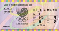 Ticket: Olympic Games 1988. Opening Ceremony<br>-- Estimatin: 50,00  --