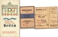 Olympic Games Berlin 1936. Identity Card<br>-- Estimatin: 100,00  --