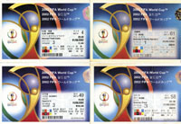 World Cup 2002 Tickets 4x German matches<br>-- Estimation: 80,00  --