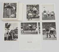 Fuball - Weltmeisterschaft 1954. Nr. 1-81 (vermutlich komplett). Unbekannte Serie. Ungeklebt.