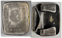 Olympic Games Berlin 1936 USA Team Belt<br>-- Estimatin: 140,00  --