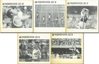 5 offizielle Tagesprogramme Leichtathletik Programa oficial Oct. 15, 16, 17, 18, + 20" fr die Olympische Spiele 1968 Mexico. Zusammen ca 80 Seiten, 18x18cm.<br>-- Schtzpreis: 75,00  --