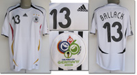 World Cup 2006 football shirt Germany match worn<br>-- Stima di prezzo: 900,00  --