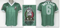 match worn football shirt Mexico 1985<br>-- Stima di prezzo: 750,00  --