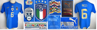 match worn football shirt Italia 2022