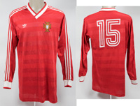 UEFA Euro 1988 match worn football shirt Portugal
