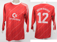 match worn football shirt Bayern Munich 1985/1986