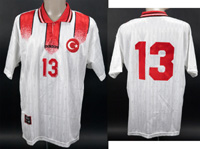 World Cup 1998 match worn football shirt Turkey<br>-- Stima di prezzo: 450,00  --