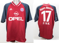 match worn football shirt Bayern Munich 2001/2002