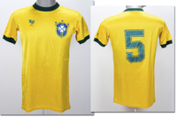 match worn football shirt Brazil 1981