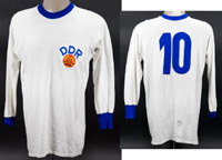 World Cup 1978 match worn football shirt DDR<br>-- Stima di prezzo: 2500,00  --