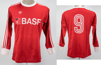 match worn football shirt SC Freiburg 1984/1985