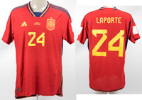 World Cup 2022 match worn football shirt Spain