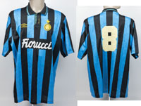 match worn football shirt Inter Milan 1992/1993