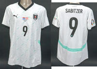 UEFA Euro 2024 match worn football shirt Austria<br>-- Stima di prezzo: 950,00  --