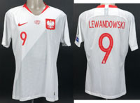 UEFA Euro 2020 match worn football shirt Poland<br>-- Stima di prezzo: 1000,00  --