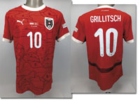 matchworn Austria shirt Grillitsch EURO 2024