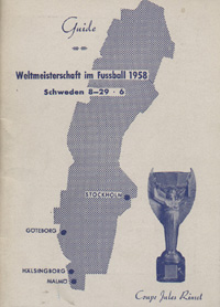 Guide Weltmeisterschaft im Fussball 1958, Schweden.
