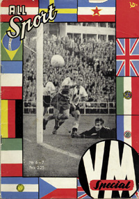 World Cup 1958. Rare Swedish Magazine